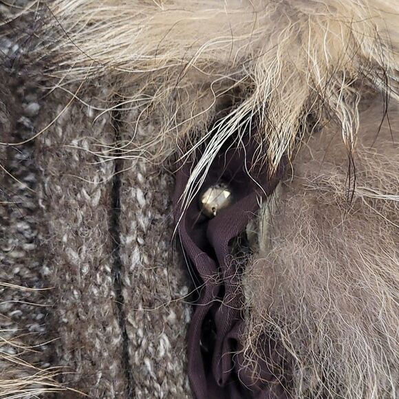 WOOL Blend Kerry Brooke Open Cardigan Medium - Picture 3 of 7